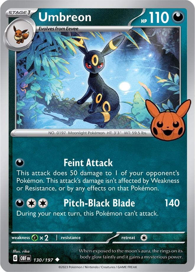 Image for Umbreon (130/197) (Trick or Trade BOOster Bundle 2024) - Pokemon