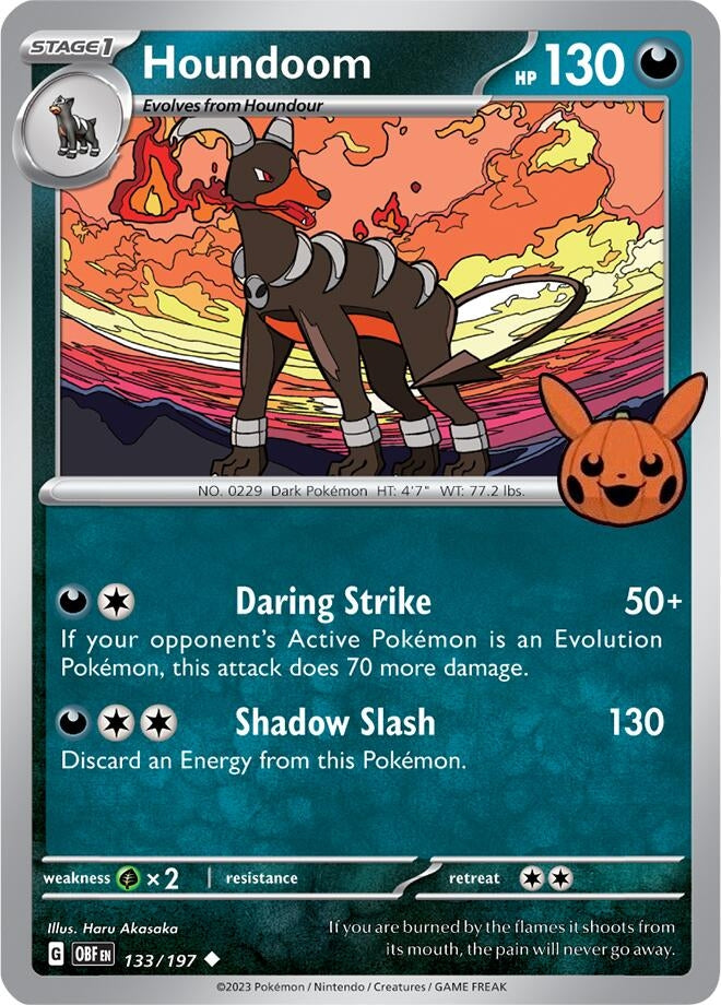 Image for Houndoom (133/197) (Trick or Trade BOOster Bundle 2024) - Pokemon