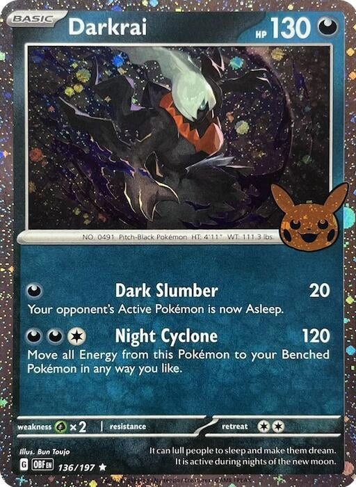Image for Darkrai (Cosmos Holo) (136/197) (Trick or Trade BOOster Bundle 2024) - Pokemon