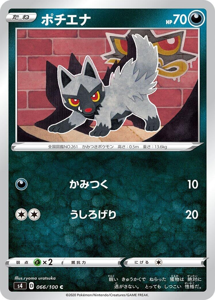 Image for Poochyena (066/100) (S4: Amazing Volt Tackle) - Pokemon Japan