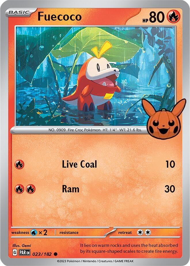 Image for Fuecoco (023/182) (Trick or Trade BOOster Bundle 2024) - Pokemon