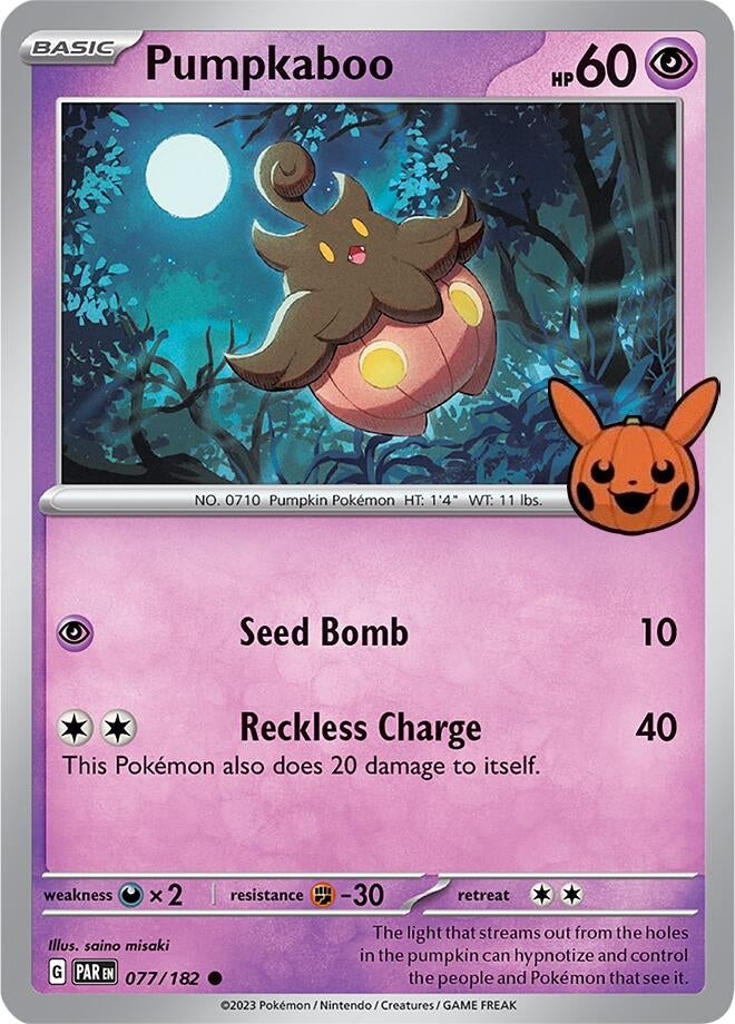 Image for Pumpkaboo (077/182) (Trick or Trade BOOster Bundle 2024) - Pokemon
