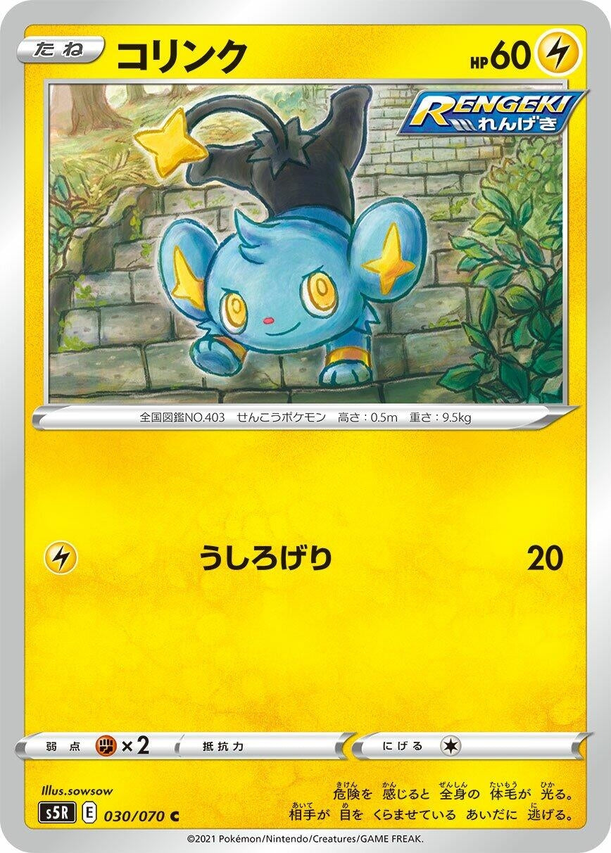 Image for Shinx (030/070) (S5R: Rapid Strike Master) - Pokemon Japan