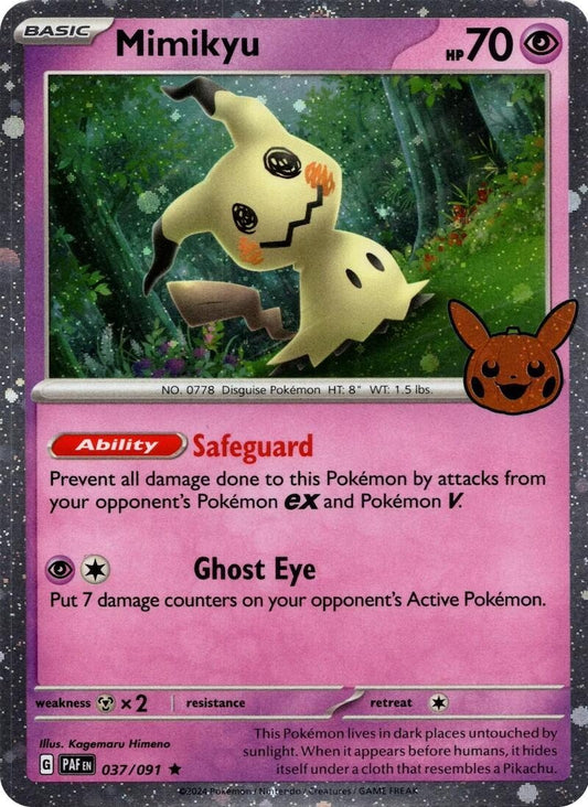 Image for Mimikyu - 037/091 (Cosmos Holo) (037/091) (Trick or Trade BOOster Bundle 2024) - Pokemon