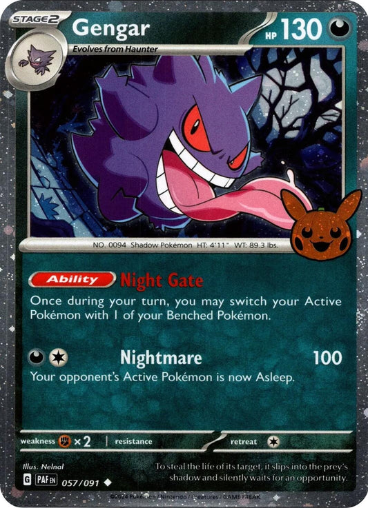 Image for Gengar (Cosmos Holo) (057/091) (Trick or Trade BOOster Bundle 2024) - Pokemon