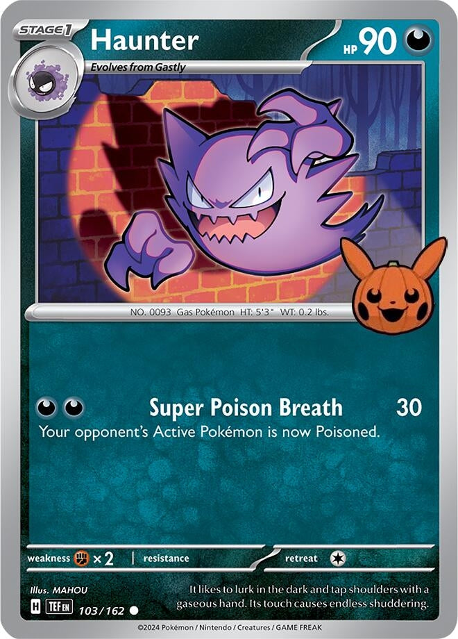 Image for Haunter (103/162) (Trick or Trade BOOster Bundle 2024) - Pokemon