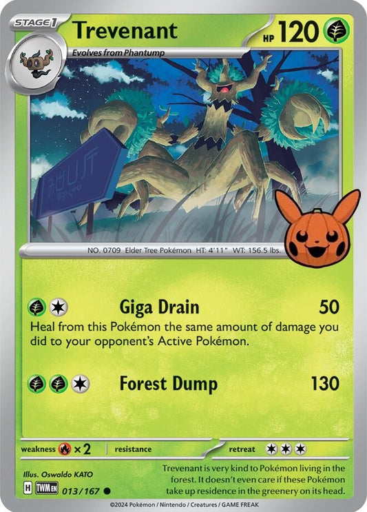Image for Trevenant (013/167) (Trick or Trade BOOster Bundle 2024) - Pokemon