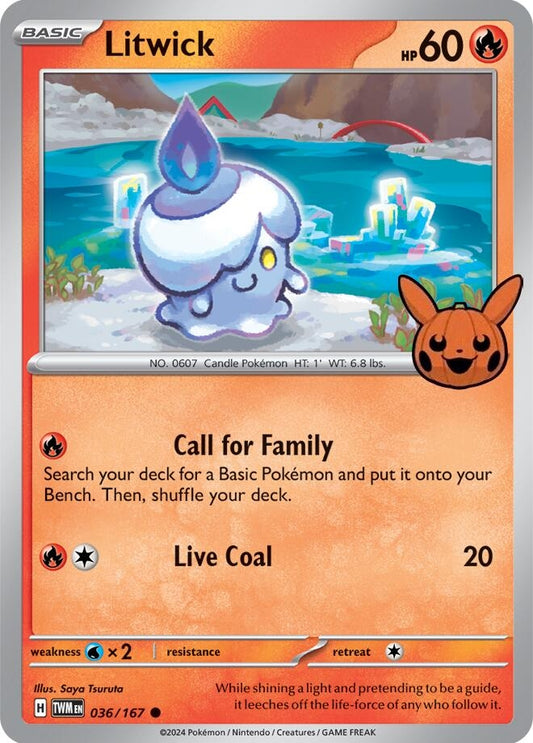 Image for Litwick (036/167) (Trick or Trade BOOster Bundle 2024) - Pokemon