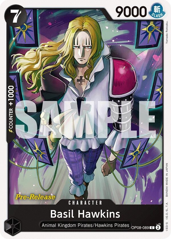 Image for Basil Hawkins (OP08-089) (Two Legends Pre-Release Cards) - One Piece Card Game