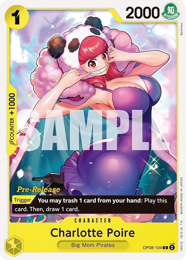 Image for Charlotte Poire (OP08-104) (Two Legends Pre-Release Cards) - One Piece Card Game
