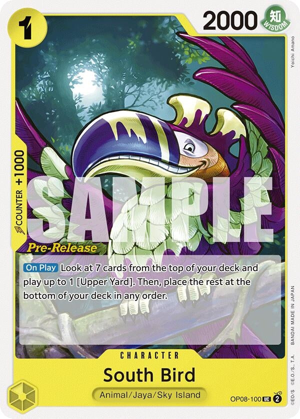 Image for South Bird (OP08-100) (Two Legends Pre-Release Cards) - One Piece Card Game
