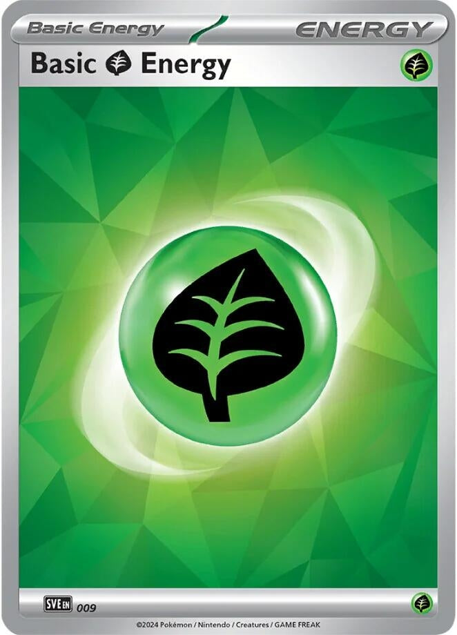Image for Basic Grass Energy (009) (SV07: Stellar Crown) - Pokemon