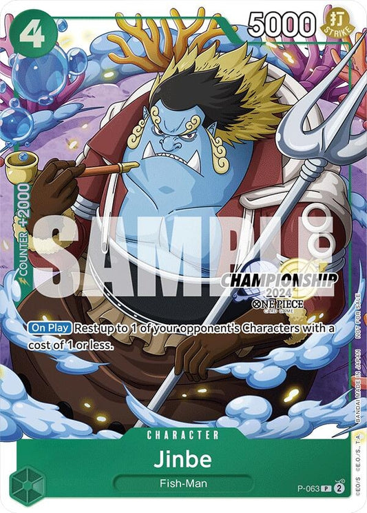 Image for Jinbe (CS 2024 Event Pack Finalist) (P-063) (One Piece Promotion Cards) - One Piece Card Game