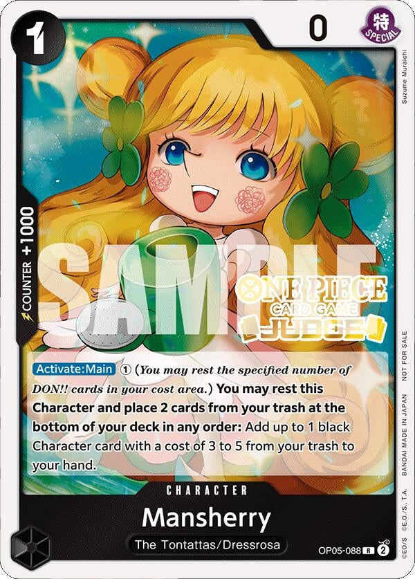 Image for Mansherry (Judge Pack Vol. 4) (OP05-088) (One Piece Promotion Cards) - One Piece Card Game