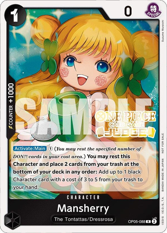Image for Mansherry (Judge Pack Vol. 4) (OP05-088) (One Piece Promotion Cards) - One Piece Card Game