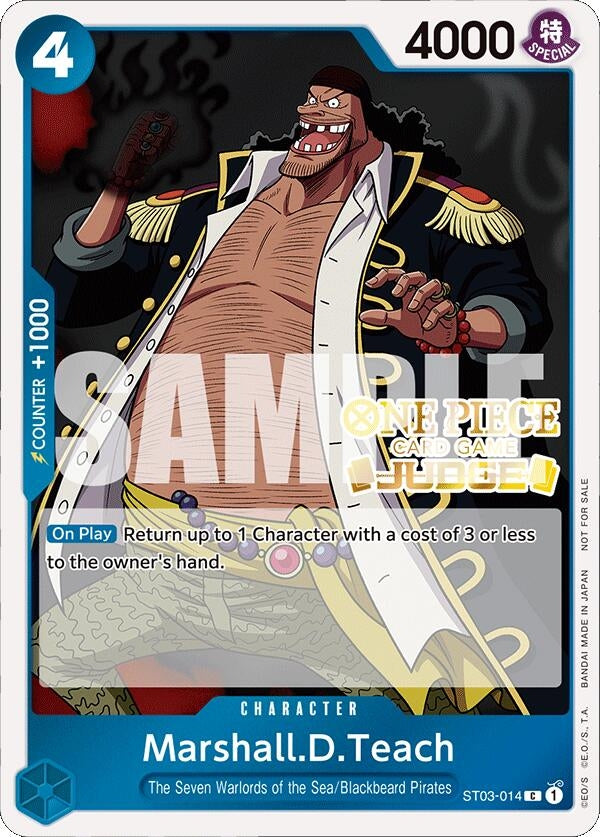 Image for Marshall.D.Teach (Judge Pack Vol. 4) (ST03-014) (One Piece Promotion Cards) - One Piece Card Game
