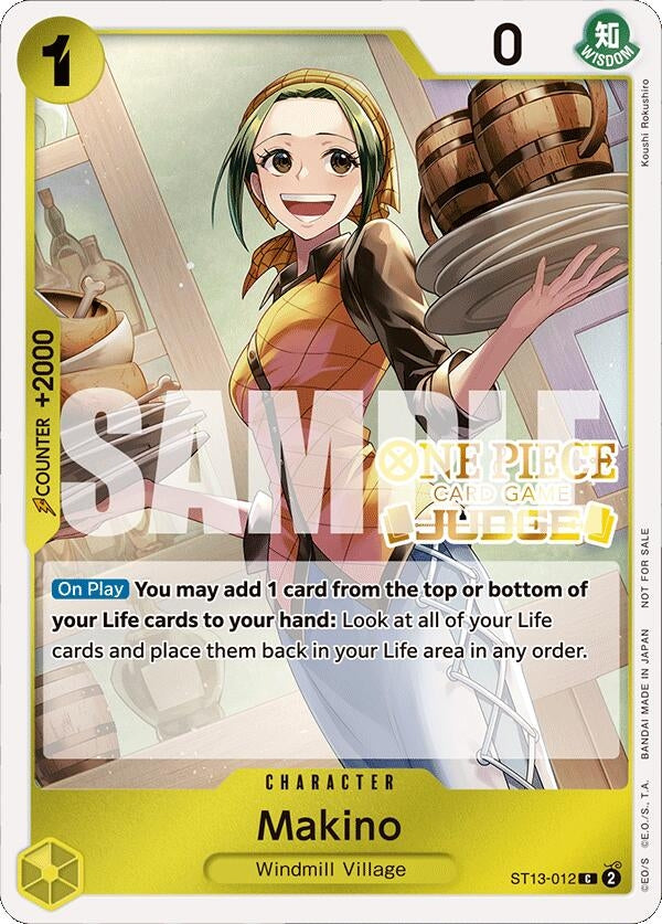 Image for Makino (Judge Pack Vol. 4) (ST13-012) (One Piece Promotion Cards) - One Piece Card Game