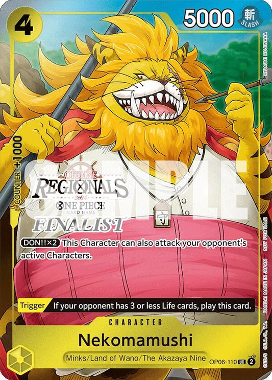Image for Nekomamushi (Offline Regional 2024 Vol. 3) [Finalist] (OP06-110) (One Piece Promotion Cards) - One Piece Card Game