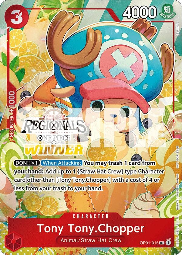 Image for Tony Tony.Chopper (Offline Regional 2024 Vol. 3) [Winner] (OP01-015) (One Piece Promotion Cards) - One Piece Card Game