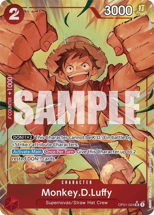 Image for Monkey.D.Luffy (OP01-024) (Alternate Art) (OP01-024) (Premium Booster -The Best-) - One Piece Card Game