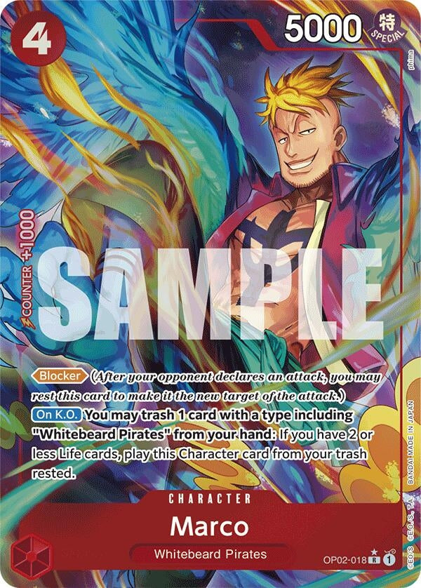 Image for Marco (Alternate Art) (OP02-018) (Premium Booster -The Best-) - One Piece Card Game