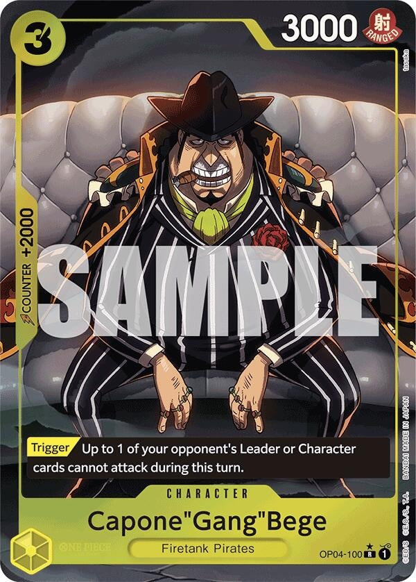 Image for Capone"Gang"Bege (OP04-100) (Alternate Art) (OP04-100) (Premium Booster -The Best-) - One Piece Card Game