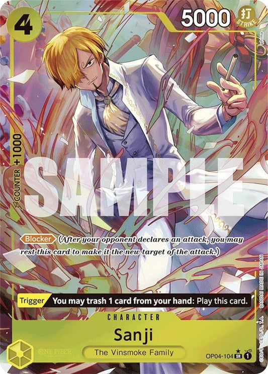Image for Sanji (OP04-104) (Alternate Art) (OP04-104) (Premium Booster -The Best-) - One Piece Card Game