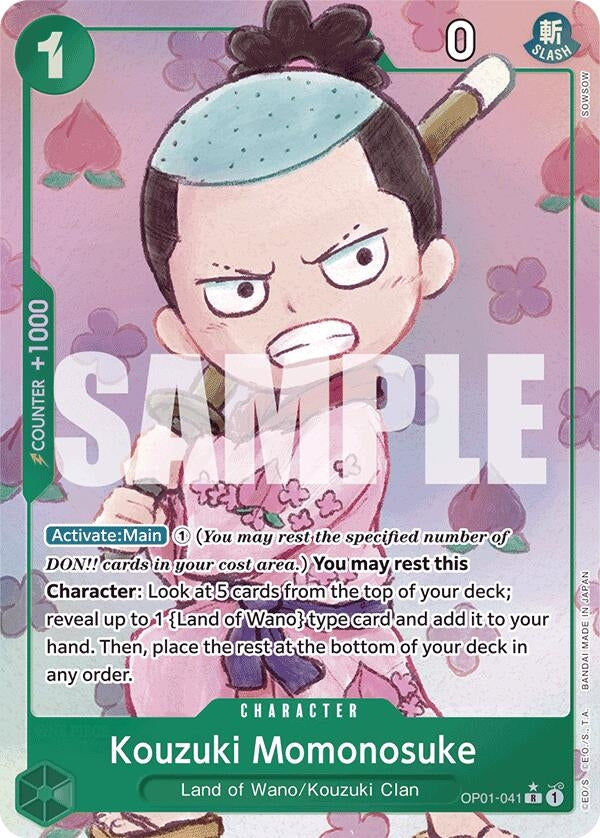 Image for Kouzuki Momonosuke (Alternate Art) (OP01-041) (Premium Booster -The Best-) - One Piece Card Game