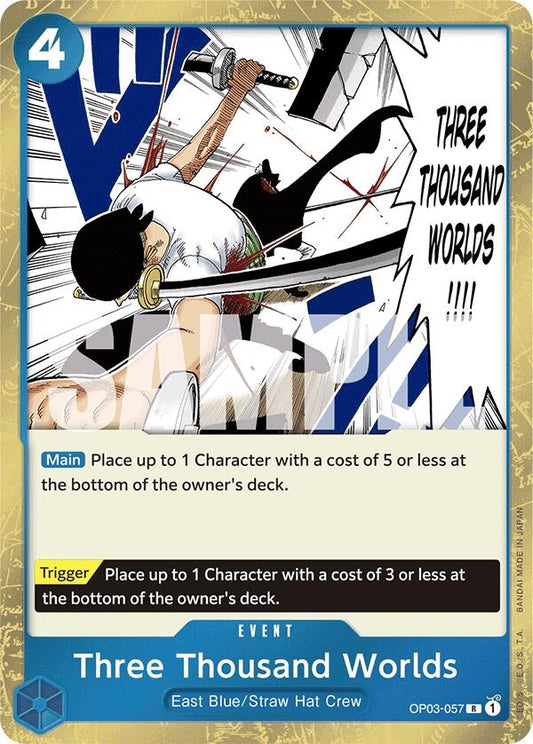 Image for Three Thousand Worlds (Jolly Roger Foil) (OP03-057) (Premium Booster -The Best-) - One Piece Card Game