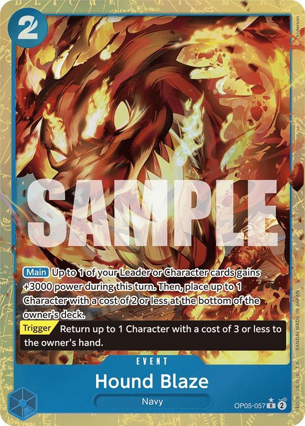 Image for Hound Blaze (Alternate Art) (OP05-057) (Premium Booster -The Best-) - One Piece Card Game