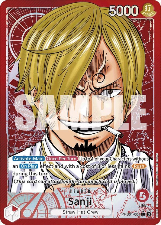 Image for Sanji (PRB01-001) (Alternate Art) (PRB01-001) (Premium Booster -The Best-) - One Piece Card Game