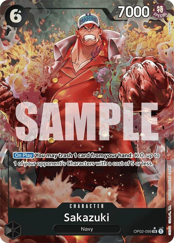 Image for Sakazuki (Alternate Art) (OP02-099) (Premium Booster -The Best-) - One Piece Card Game