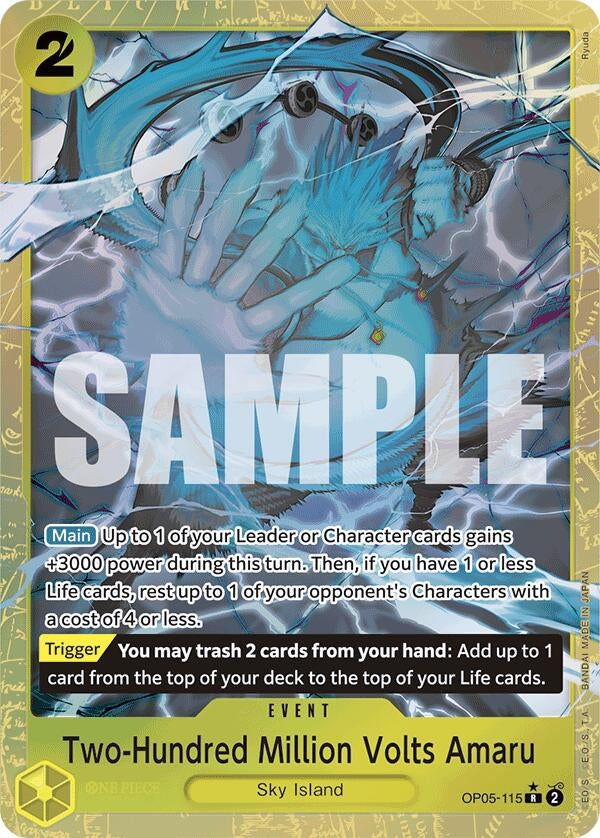 Image for Two-Hundred Million Volts Amaru (Alternate Art) (OP05-115) (Premium Booster -The Best-) - One Piece Card Game
