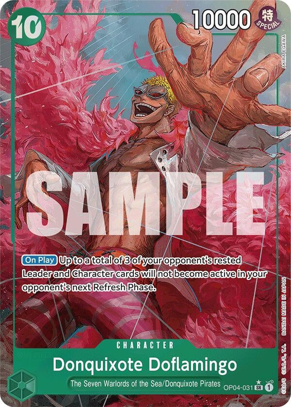 Image for Donquixote Doflamingo (Alternate Art) (OP04-031) (Premium Booster -The Best-) - One Piece Card Game