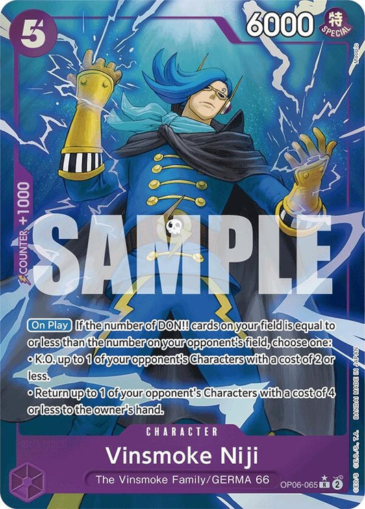 Image for Vinsmoke Niji (OP06-065) (Full Art) (OP06-065) (Premium Booster -The Best-) - One Piece Card Game