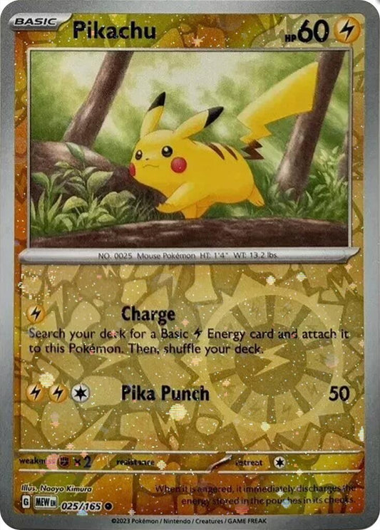 Image for Pikachu - 025/165 (Reverse Cosmos Holo) (Costco Exclusive) (025/165) (Miscellaneous Cards & Products) - Pokemon