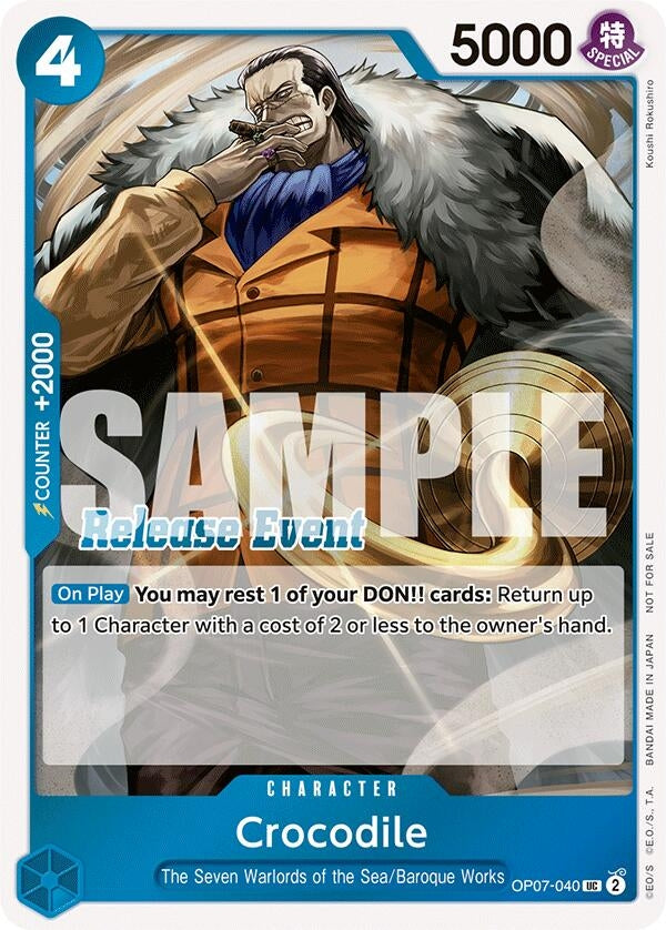 Image for Crocodile (ST15 - ST20 Release Event Winner Pack) (OP07-040) (One Piece Promotion Cards) - One Piece Card Game