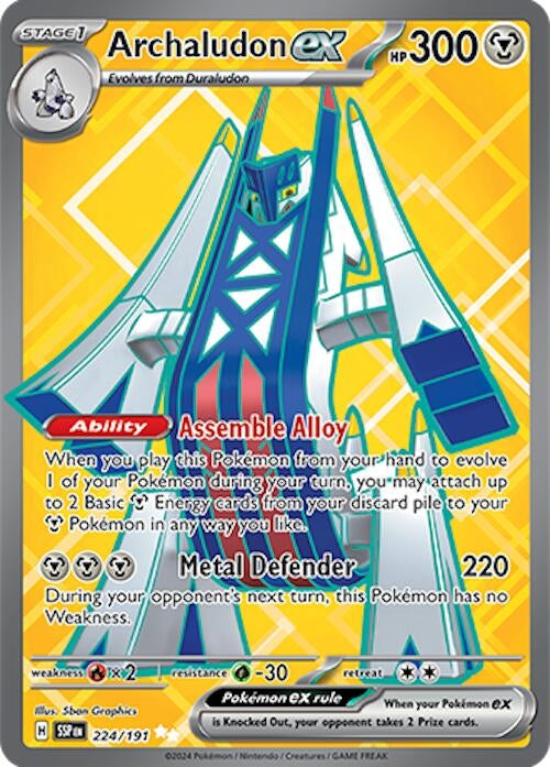Image for Archaludon ex (224/191) (SV08: Surging Sparks) - Pokemon