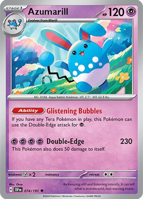 Image for Azumarill (074/191) (SV08: Surging Sparks) - Pokemon
