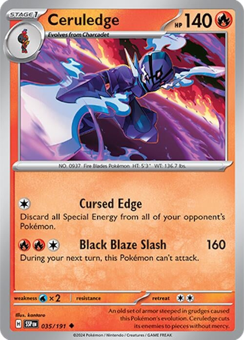 Image for Ceruledge (035/191) (SV08: Surging Sparks) - Pokemon