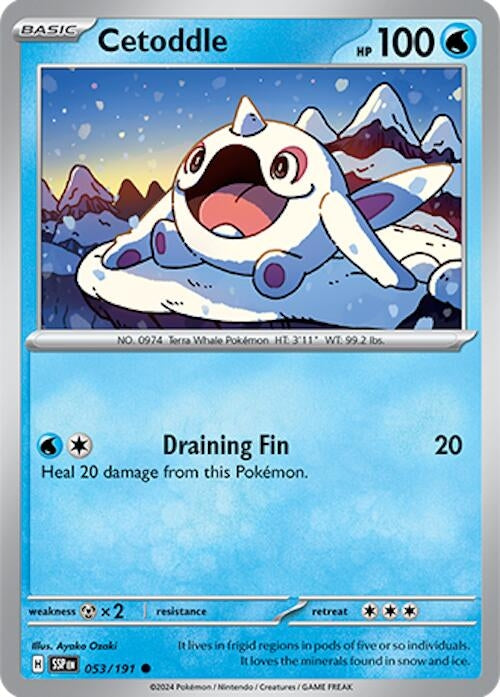 Image for Cetoddle (053/191) (SV08: Surging Sparks) - Pokemon