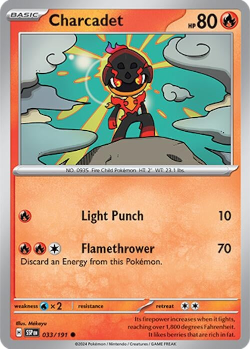 Image for Charcadet (033/191) (SV08: Surging Sparks) - Pokemon