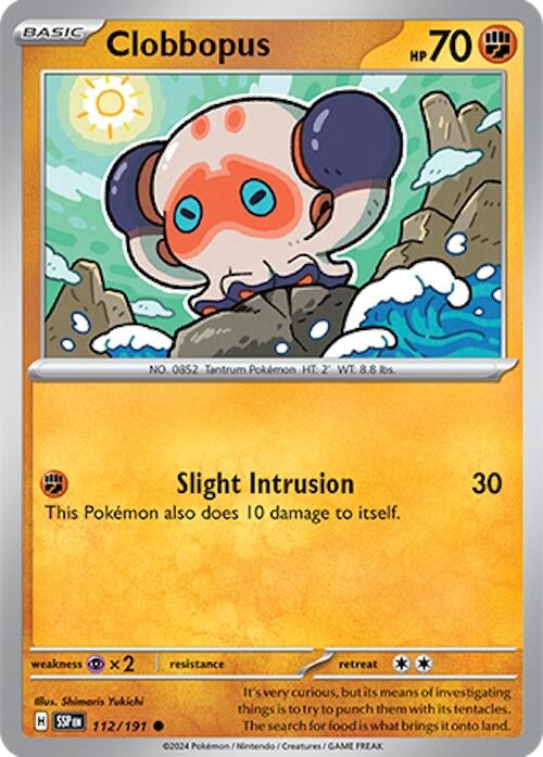 Image for Clobbopus (112/191) (SV08: Surging Sparks) - Pokemon