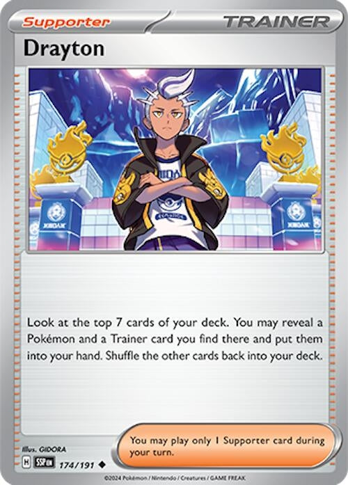 Image for Drayton (174/191) (SV08: Surging Sparks) - Pokemon