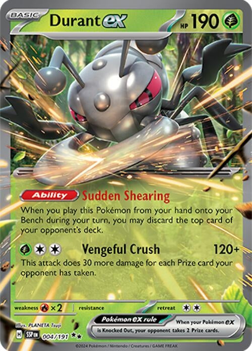 Image for Durant ex (004/191) (SV08: Surging Sparks) - Pokemon