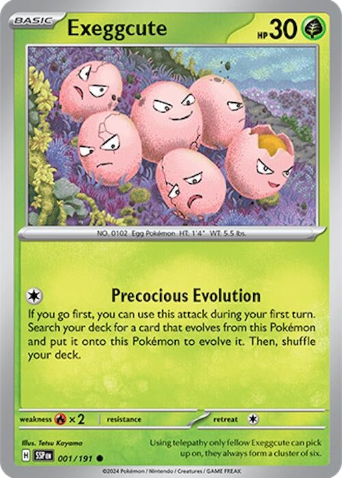 Image for Exeggcute (001/191) (SV08: Surging Sparks) - Pokemon