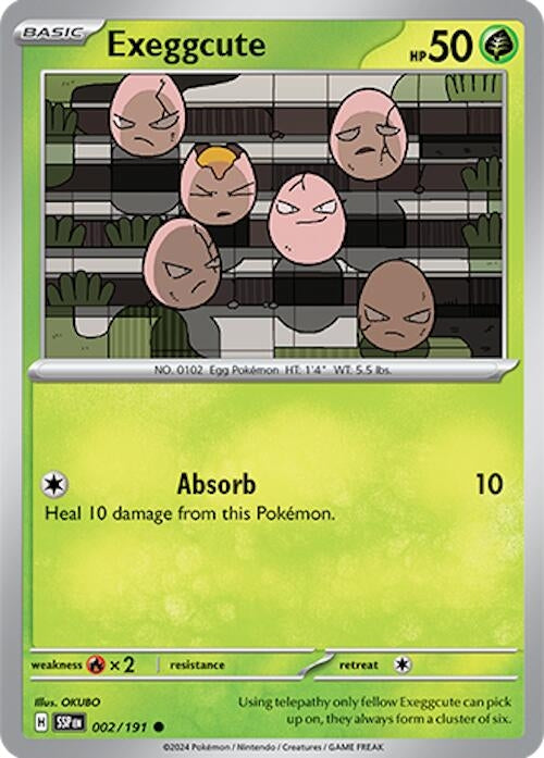 Image for Exeggcute (002/191) (SV08: Surging Sparks) - Pokemon