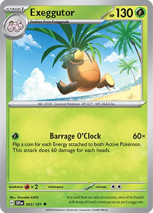 Image for Exeggutor (003/191) (SV08: Surging Sparks) - Pokemon