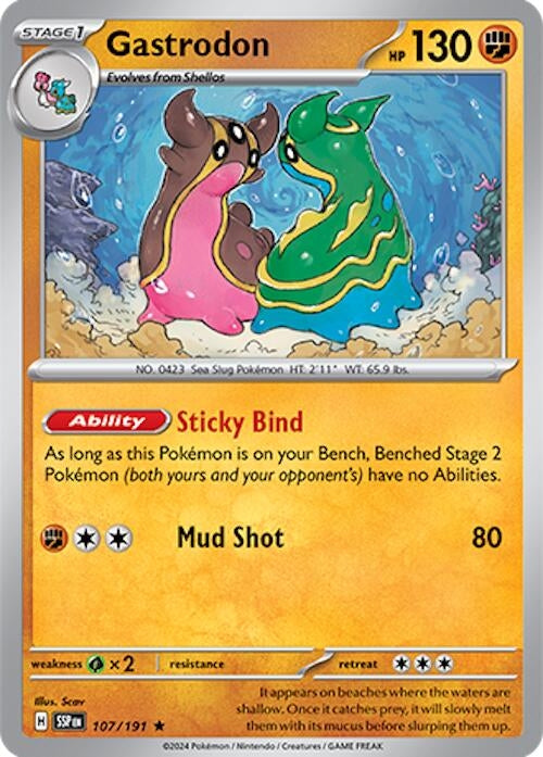 Image for Gastrodon (107/191) (SV08: Surging Sparks) - Pokemon