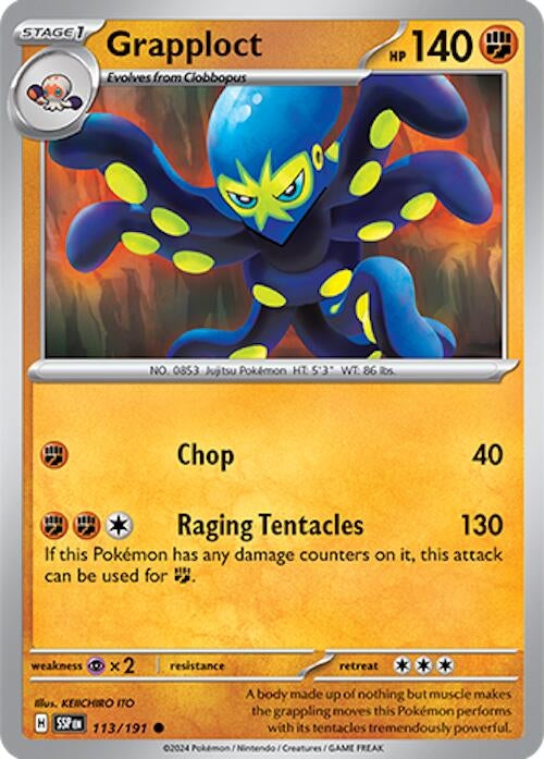 Image for Grapploct (113/191) (SV08: Surging Sparks) - Pokemon